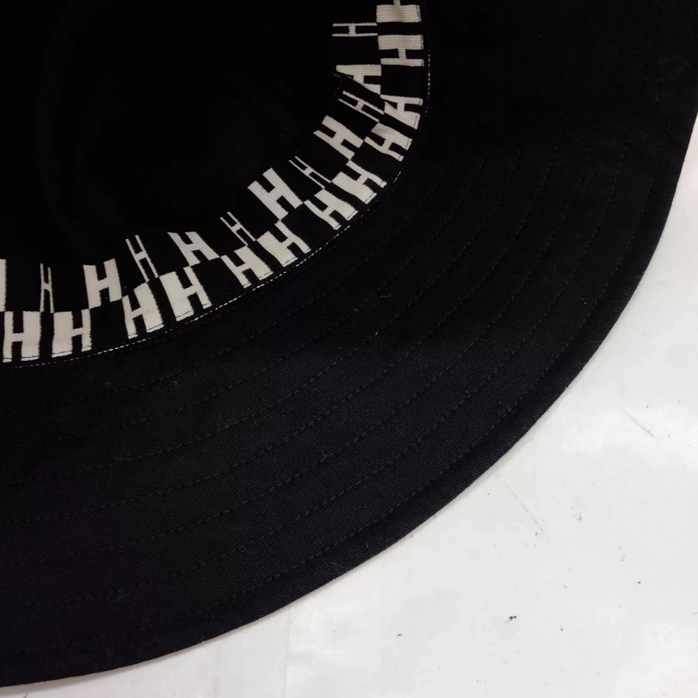 Hermes Cloth Black Hat SZ 57CM - Picture 7 of 8